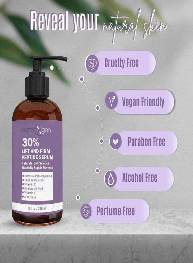 ديرماكسجين سيروم ديرماكسجين لشد وتماسك البشرة بنسبة 30% من الببتيدات للوجه - سيروم مضاد للشيخوخة مع فيتامين سي، إي، ماتريكسيل 3000، الصبار وحمض الهيالورونيك - تركيبة متعددة الببتيدات لشد وتماسك وتجديد البشرة (8 أونصة سائلة) - Image 5